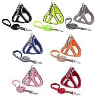 HKM-762707 Adjustable Nylon Pet Chest Harness with Traction Rope