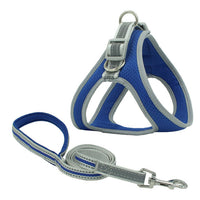 HKM-762707 Adjustable Nylon Pet Chest Harness with Traction Rope