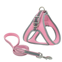 HKM-762707 Adjustable Nylon Pet Chest Harness with Traction Rope