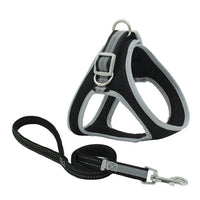 HKM-762707 Adjustable Nylon Pet Chest Harness with Traction Rope