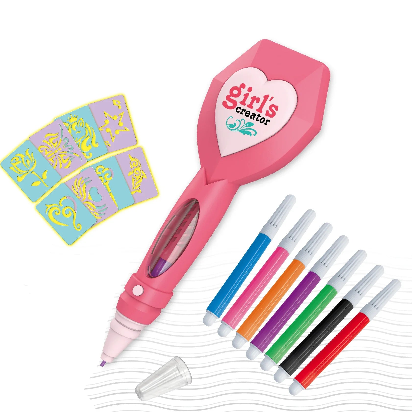 KTX-762771 DIY Beauty Tattoo Pen Makeup Set for Kids - Creative Pretend Play Toy for Ages 3 and Up