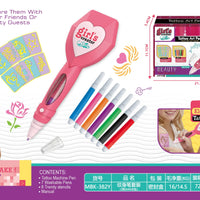 HKM-762771 DIY Beauty Tattoo Pen Makeup Set for Kids - Creative Pretend Play Toy for Ages 3 and Up