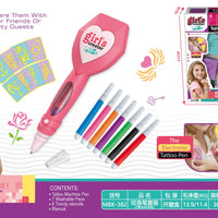 HKM-762771 DIY Beauty Tattoo Pen Makeup Set for Kids - Creative Pretend Play Toy for Ages 3 and Up