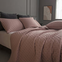 HKM-762835 Universal Solid Color Quilted Bedspread - Soft Chemical Fiber, Available in Two Sizes