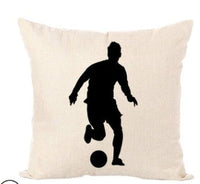 HKM-762963 Nordic Style Linen Basketball Throw Pillow Cover for Home Decor - 45x45cm