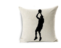 HKM-762963 Nordic Style Linen Basketball Throw Pillow Cover for Home Decor - 45x45cm