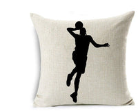 HKM-762963 Nordic Style Linen Basketball Throw Pillow Cover for Home Decor - 45x45cm