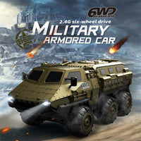 HKM-763091 1/16 RC High-Speed Climbing Armored Car Toy for Kids - 6WD Military Vehicle
