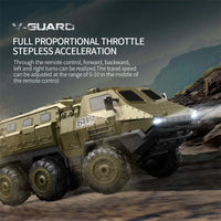 HKM-763091 1/16 RC High-Speed Climbing Armored Car Toy for Kids - 6WD Military Vehicle