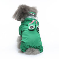 HKM-763155 Reflective Four-Legged Dog Raincoat for All Seasons - Available in Multiple Fun Patterns and Sizes