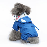 HKM-763155 Reflective Four-Legged Dog Raincoat for All Seasons - Available in Multiple Fun Patterns and Sizes
