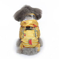 HKM-763155 Reflective Four-Legged Dog Raincoat for All Seasons - Available in Multiple Fun Patterns and Sizes