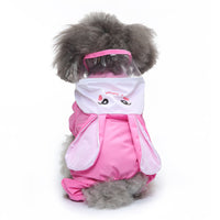 HKM-763155 Reflective Four-Legged Dog Raincoat for All Seasons - Available in Multiple Fun Patterns and Sizes