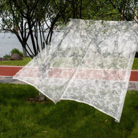 HKM-763219 Lace Half Shade Curtain for Window Treatment in Various Colors and Sizes
