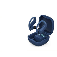 HKM-763411 Wireless Bluetooth 5.0 LED Digital Display Stereo Headset - Dual Ear Hanging Design