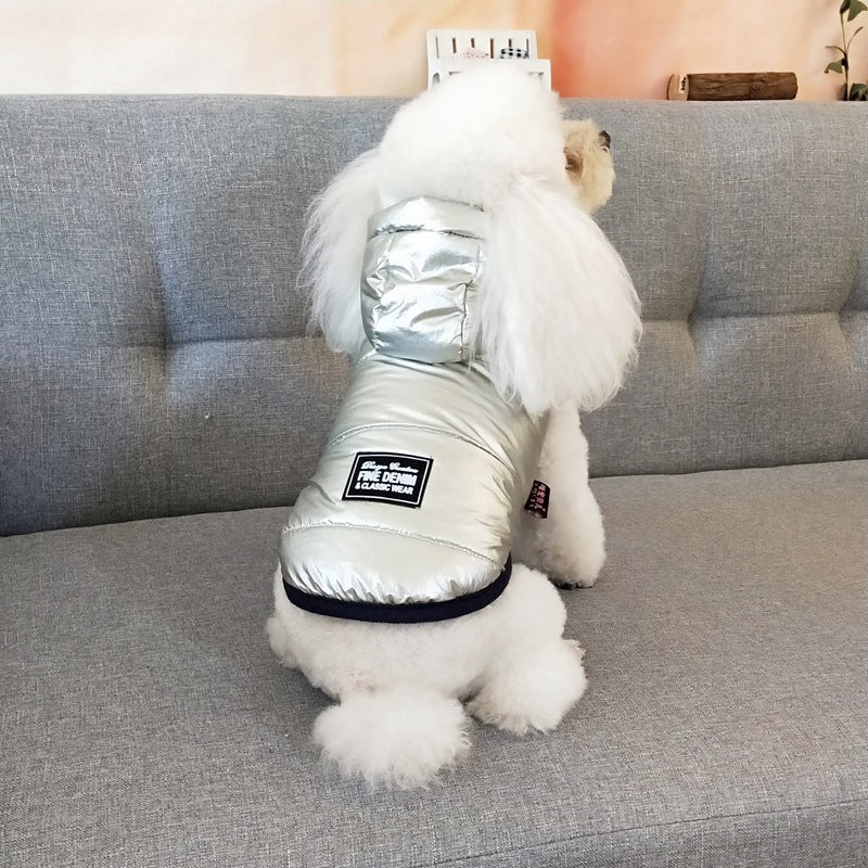 HKM-763667 Dog Rainproof Cotton Vest in Solid Color