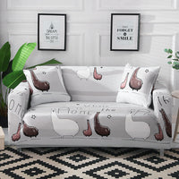 HKM-763731 Universal Non-Slip Sofa Cover - Durable, Stretchable & Easy to Install for Home and Office Use