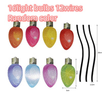 HKM-763795 Festive Santa Claus Magnetic Reflective Bulb Sticker Collection