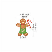 HKM-763795 Festive Santa Claus Magnetic Reflective Bulb Sticker Collection