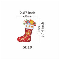 HKM-763795 Festive Santa Claus Magnetic Reflective Bulb Sticker Collection