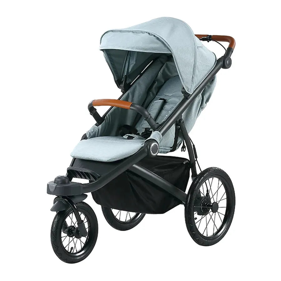 KTX-763859 Lightweight Foldable 3-Wheel Jogger Stroller with Rain Cover for Newborns