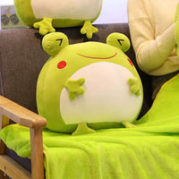HKM-763987 3-in-1 Plush Animal Toy: Hand Warmer, Pillow, and Blanket for Comfort