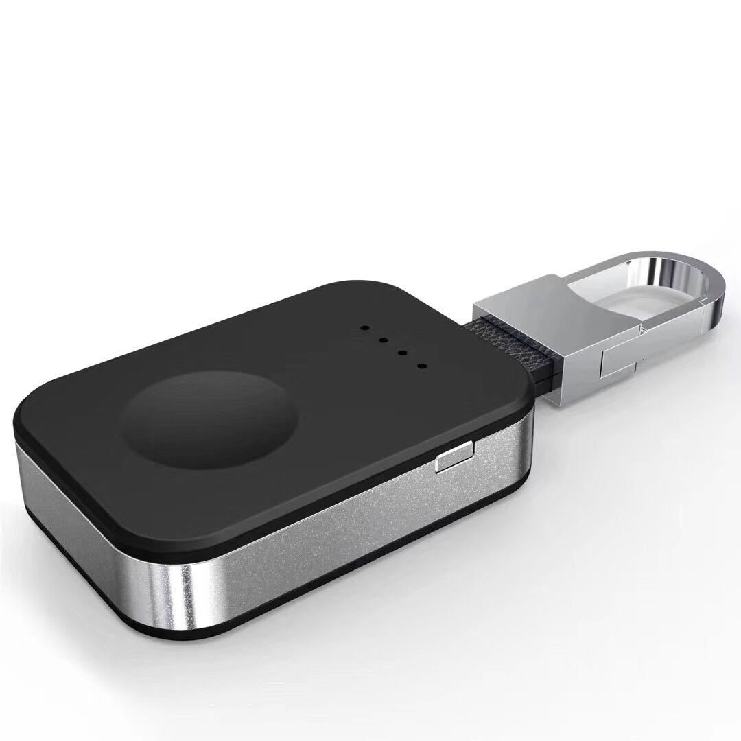 HKM-764051 Compact Wireless Charger for Apple Watch with Built-in Battery, Black