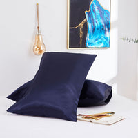 HKM-764115 Silk Double Pillowcase Set - Artificial Silk, Various Sizes Available