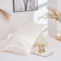 HKM-764115 Silk Double Pillowcase Set - Artificial Silk, Various Sizes Available