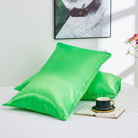 HKM-764115 Silk Double Pillowcase Set - Artificial Silk, Various Sizes Available