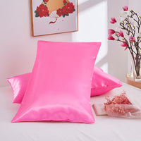 HKM-764115 Silk Double Pillowcase Set - Artificial Silk, Various Sizes Available
