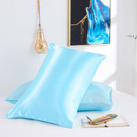 HKM-764115 Silk Double Pillowcase Set - Artificial Silk, Various Sizes Available