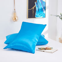 HKM-764115 Silk Double Pillowcase Set - Artificial Silk, Various Sizes Available