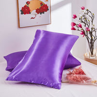 HKM-764115 Silk Double Pillowcase Set - Artificial Silk, Various Sizes Available