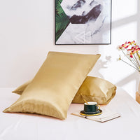 HKM-764115 Silk Double Pillowcase Set - Artificial Silk, Various Sizes Available