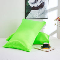 HKM-764115 Silk Double Pillowcase Set - Artificial Silk, Various Sizes Available