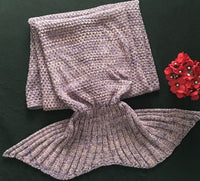HKM-764243 Polyester Mermaid Tail Knitting Sleeping Blanket - Cozy 600g Size 13 in Color 4