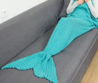 HKM-764243 Polyester Mermaid Tail Knitting Sleeping Blanket - Cozy 600g Size 13 in Color 4
