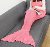 HKM-764243 Polyester Mermaid Tail Knitting Sleeping Blanket - Cozy 600g Size 13 in Color 4