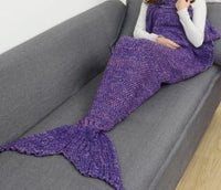 HKM-764243 Polyester Mermaid Tail Knitting Sleeping Blanket - Cozy 600g Size 13 in Color 4