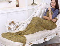 HKM-764243 Polyester Mermaid Tail Knitting Sleeping Blanket - Cozy 600g Size 13 in Color 4