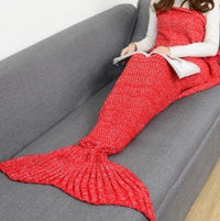 HKM-764243 Polyester Mermaid Tail Knitting Sleeping Blanket - Cozy 600g Size 13 in Color 4