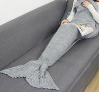 HKM-764243 Polyester Mermaid Tail Knitting Sleeping Blanket - Cozy 600g Size 13 in Color 4