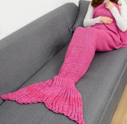 KTX-764243 Polyester Mermaid Tail Knitting Sleeping Blanket - Cozy 600g Size 13 in Color 4