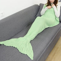 HKM-764243 Polyester Mermaid Tail Knitting Sleeping Blanket - Cozy 600g Size 13 in Color 4