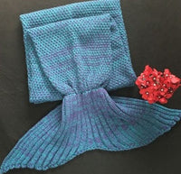 HKM-764243 Polyester Mermaid Tail Knitting Sleeping Blanket - Cozy 600g Size 13 in Color 4