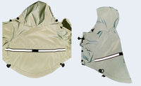 HKM-764307 Reflective Waterproof Raincoat for Pets - Available in Lemon Yellow and Grey, Sizes XS to XL