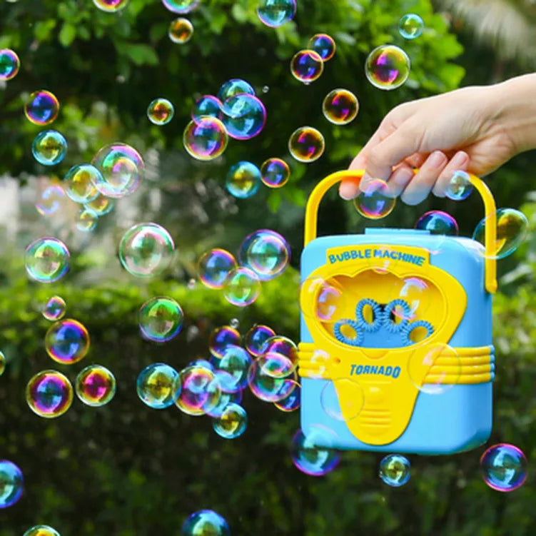 HKM-764499 Automatic Bubble Machine - Fun Radio-Shaped Bubble Maker for Kids 0-14 Years