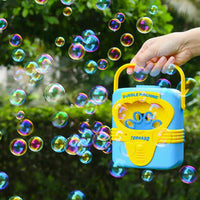 HKM-764499 Automatic Bubble Machine - Fun Radio-Shaped Bubble Maker for Kids 0-14 Years