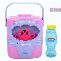 HKM-764499 Automatic Bubble Machine - Fun Radio-Shaped Bubble Maker for Kids 0-14 Years